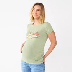 Maternity Sonoma Goods For Life® Fitted Crewneck Graphic Tee -Sonoma Clothing Store 5237042 Hello Pumpkin