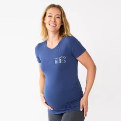 Maternity Sonoma Goods For Life® Fitted Crewneck Graphic Tee -Sonoma Clothing Store 5237042 Mom Vibes