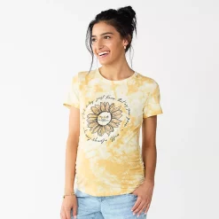 Maternity Sonoma Goods For Life® Fitted Crewneck Graphic Tee -Sonoma Clothing Store 5237042 Sunflower