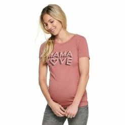 Maternity Sonoma Goods For Life® Fitted Crewneck Graphic Tee -Sonoma Clothing Store 5237042 Vintage Mama Love