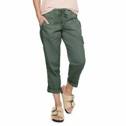 Women's Sonoma Goods For Life® Comfort Waist Utility Capri Pants -Sonoma Clothing Store 5237613 Aspen
