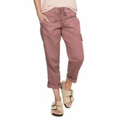 Women's Sonoma Goods For Life® Comfort Waist Utility Capri Pants -Sonoma Clothing Store 5237613 Kimberly Mauve