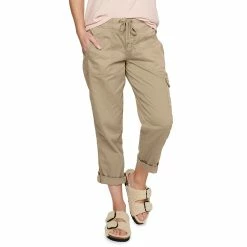 Petite Sonoma Goods For Life® Pull-On Utility Capri Pants -Sonoma Clothing Store 5240315 Khaki