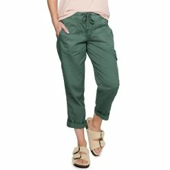 Petite Sonoma Goods For Life® Pull-On Utility Capri Pants -Sonoma Clothing Store 5240315 Teal
