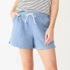 Petite Sonoma Goods For Life® French Terry Sweat Shorts 1 Petite Sonoma Goods For Life® French Terry Sweat Shorts -Sonoma Clothing Store 5241314 Gear Blue
