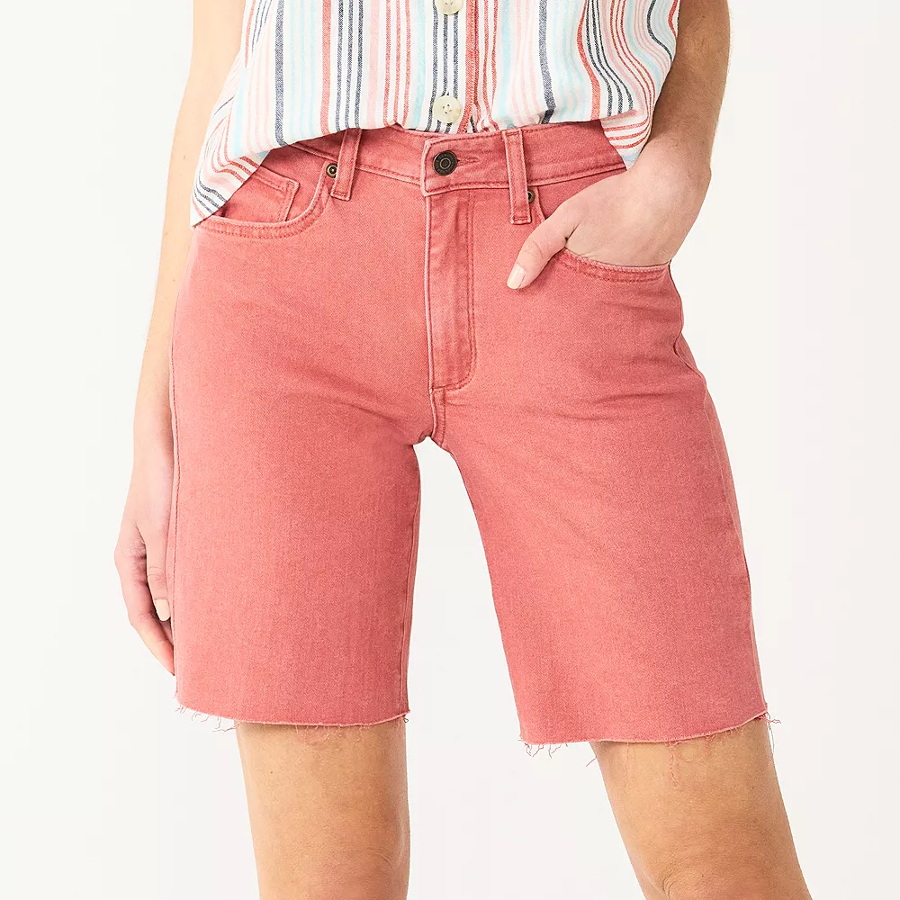 Women's Sonoma Goods For Life® High-Waist 9" Bermuda Jean Shorts 7 Women's Sonoma Goods For Life® High-Waist 9" Bermuda Jean Shorts - Image 5