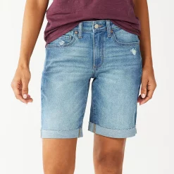 Women's Sonoma Goods For Life® High-Waist 9" Bermuda Jean Shorts