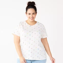 Plus Size Sonoma Goods For Life® Everyday Crewneck Tee -Sonoma Clothing Store 5259072 Multi Color Sun