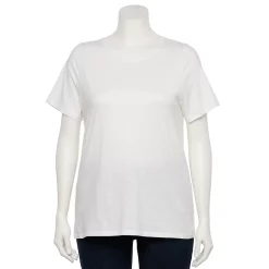 Plus Size Sonoma Goods For Life® Everyday Crewneck Tee -Sonoma Clothing Store 5259072 White