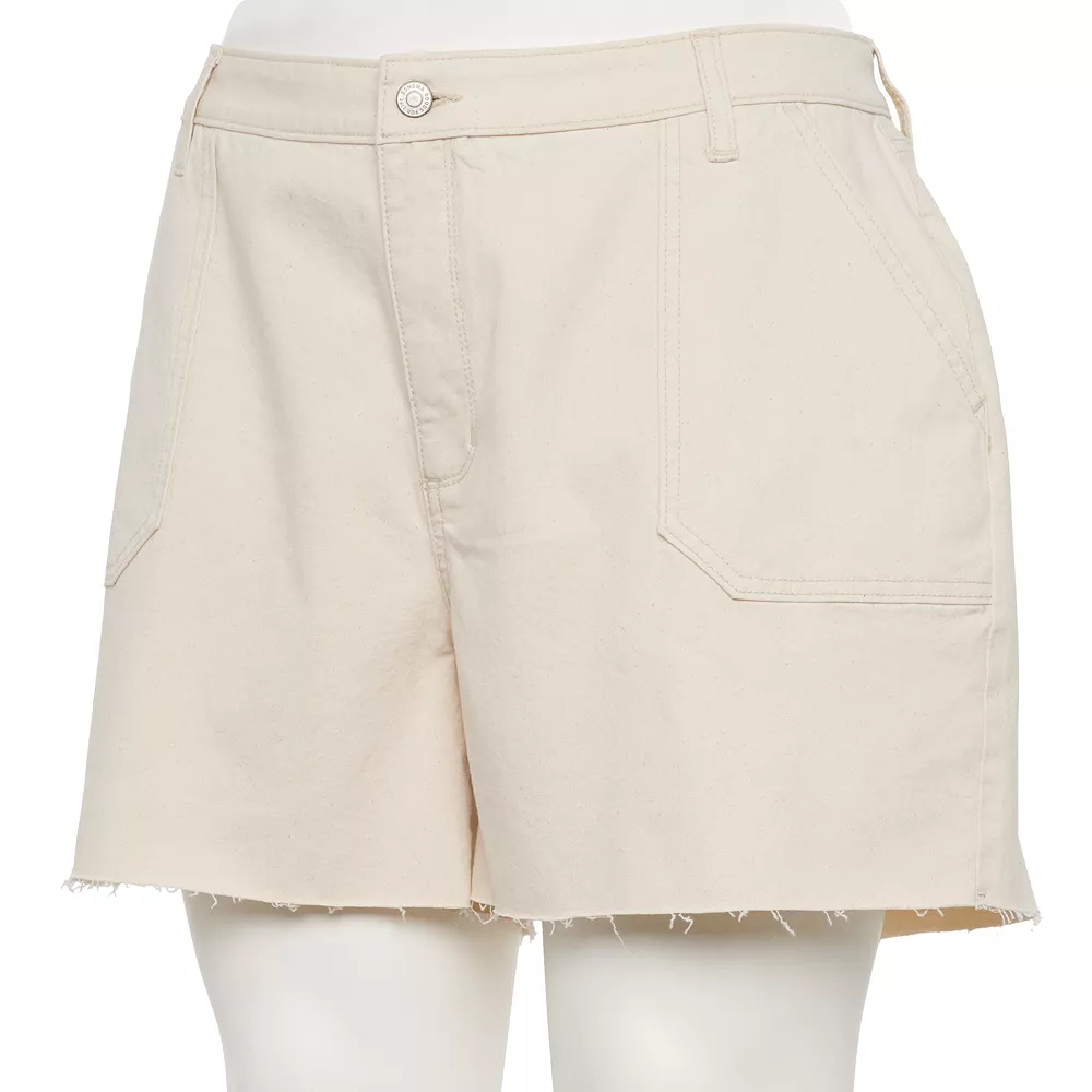 Plus Size Sonoma Goods For Life® Premium High-Waist Denim Shorts 8 Plus Size Sonoma Goods For Life® Premium High-Waist Denim Shorts - Image 6