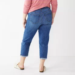 Plus Size Sonoma Goods For Life® Premium Rolled Girlfriend Jeans -Sonoma Clothing Store 5272706 ALT