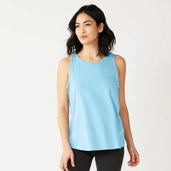 Women's Sonoma Goods For Life® High-Neck Tank -Sonoma Clothing Store 5467284 Sky Blue