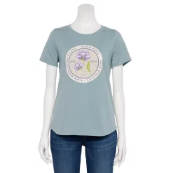 Women's Sonoma Goods For Life® Short Sleeve Graphic Tee -Sonoma Clothing Store 5480871 Blue Bloom