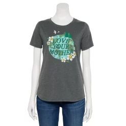 Women's Sonoma Goods For Life® Short Sleeve Graphic Tee -Sonoma Clothing Store 5480871 Gray Mother Earth