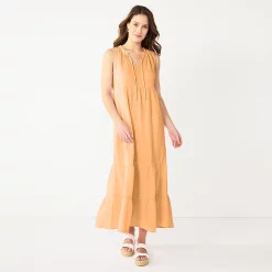 Women's Sonoma Goods For Life® x Lauren Lane Sleeveless Tiered Dress 9 Women's Sonoma Goods For Life® x Lauren Lane Sleeveless Tiered Dress -Sonoma Clothing Store 5489837 Peach Glaze