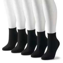 Women's Sonoma Goods For Life® 5 Pack Neutral Color Quarter Socks -Sonoma Clothing Store 5497542 Black