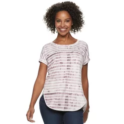 Women's Sonoma Goods For Life® Supersoft Dolman Tunic -Sonoma Clothing Store 5499245 Purple Stripe