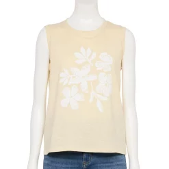 Women's Sonoma Goods For Life® Muscle Graphic Tank -Sonoma Clothing Store 5504455 Beige Floral