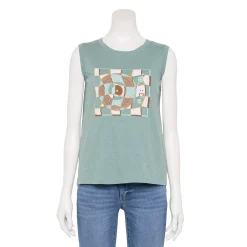 Women's Sonoma Goods For Life® Muscle Graphic Tank -Sonoma Clothing Store 5504455 Blue Record