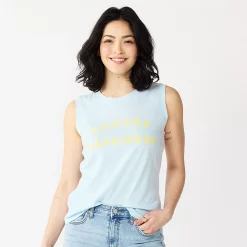 Women's Sonoma Goods For Life® Muscle Graphic Tank -Sonoma Clothing Store 5504455 Choose Happiness