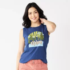 Women's Sonoma Goods For Life® Muscle Graphic Tank -Sonoma Clothing Store 5504455 Explore