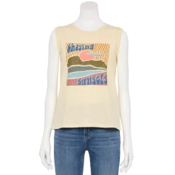 Women's Sonoma Goods For Life® Muscle Graphic Tank -Sonoma Clothing Store 5504455 Tan Chasing Sunsets