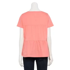 Women's Sonoma Goods For Life® Tiered V-Neck Top -Sonoma Clothing Store 5508144 ALT