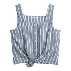 Women's Sonoma Goods For Life® Tie-Hem Squareneck Tank -Sonoma Clothing Store 5510685 ALT5