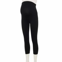 Maternity Sonoma Goods For Life® Over-The-Belly Cropped Leggings -Sonoma Clothing Store 5519721 Black