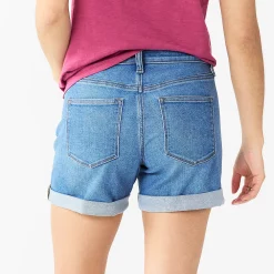 Women's Sonoma Goods For Life® High-Rise Curvy 5" Denim Shorts -Sonoma Clothing Store 5522148 ALT