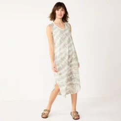 Women's Sonoma Goods For Life® Sleeveless Shirttail Knit Midi Dress 13 Women's Sonoma Goods For Life® Sleeveless Shirttail Knit Midi Dress -Sonoma Clothing Store 5522320 Gray Dye