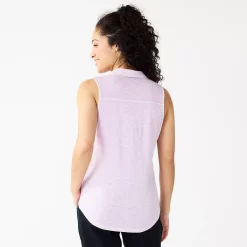 Women's Sonoma Goods For Life® Popover V-neck Utility Tank -Sonoma Clothing Store 5522895 ALT
