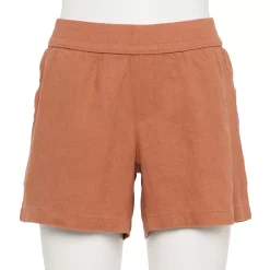 Women's Sonoma Goods For Life® 5" Pull-On Easy Shorts -Sonoma Clothing Store 5526329 Mocha Frosting
