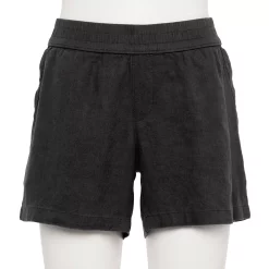 Women's Sonoma Goods For Life® 5" Pull-On Easy Shorts -Sonoma Clothing Store 5526329 Pitch Black