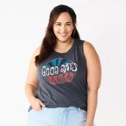 Plus Size Sonoma Goods For Life® Graphic Muscle Tank -Sonoma Clothing Store 5529302 Good Days Gray