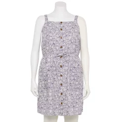 Plus Size Sonoma Goods For LifeĀ® Linen-Blend Tank Dress