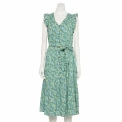 Women's Sonoma Goods For LifeĀ® Ruffle Midi Dress