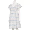 Maternity Sonoma Goods For Life® Flutter-Sleeve Tiered Dress -Sonoma Clothing Store 5549577 Blue Plaid