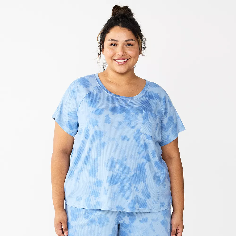Plus Size Sonoma Goods For Life® Essential Short Sleeve Pajama Top 3 Plus Size Sonoma Goods For Life® Essential Short Sleeve Pajama Top