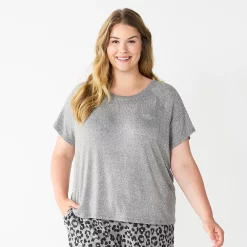 Plus Size Sonoma Goods For Life® Essential Short Sleeve Pajama Top 10 Plus Size Sonoma Goods For Life® Essential Short Sleeve Pajama Top -Sonoma Clothing Store 5553637 Grey