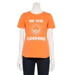 Women's Sonoma Goods For Life® Summer Graphic Tees -Sonoma Clothing Store 5558324 Orange Sunshine