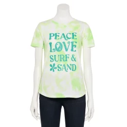 Women's Sonoma Goods For Life® Summer Graphic Tees -Sonoma Clothing Store 5558324 Tie Dye Peace Love