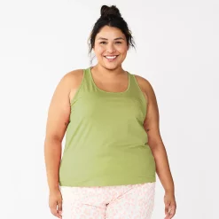 Plus Size Sonoma Goods For Life® Essential Pajama Tank Top -Sonoma Clothing Store 5558714 Walace Green