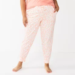 Plus Size Sonoma Goods For Life® Essential Banded Bottom Pajama Pants 11 Plus Size Sonoma Goods For Life® Essential Banded Bottom Pajama Pants -Sonoma Clothing Store 5558717 Coral Animal
