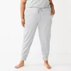 Plus Size Sonoma Goods For Life® Essential Banded Bottom Pajama Pants 2 Plus Size Sonoma Goods For Life® Essential Banded Bottom Pajama Pants -Sonoma Clothing Store 5558717 Heather Gray
