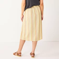 Women's Sonoma Goods For Life® Button Front Midi Skirt 12 Women's Sonoma Goods For Life® Button Front Midi Skirt -Sonoma Clothing Store 5568135 ALT
