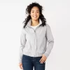 Petite Sonoma Goods For Life® Shrunken Jacket -Sonoma Clothing Store 5568165 Stone Gray