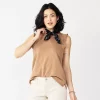 Petite Sonoma Goods For Life® French Terry Flutter-Sleeve Top