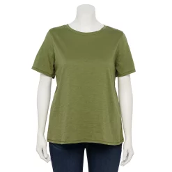 Petite Plus Size Sonoma Goods For Life® Crewneck Tee 66 Petite Plus Size Sonoma Goods For Life® Crewneck Tee -Sonoma Clothing Store 5572597 Light Olive
