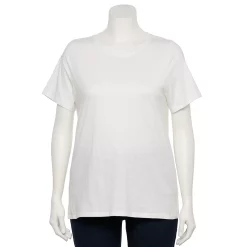 Petite Plus Size Sonoma Goods For Life® Crewneck Tee 77 Petite Plus Size Sonoma Goods For Life® Crewneck Tee -Sonoma Clothing Store 5572597 White